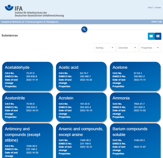 AMCAW user interface